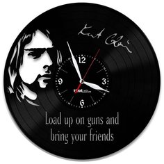Настенные часы из виниловой пластинки "Nirvana" №5 Vinyl Lab