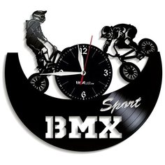 Настенные часы из виниловой пластинки "BMX" №1 Vinyl Lab