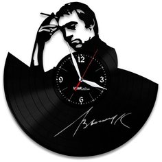 Настенные часы из виниловой пластинки "Высоцкий" №3 Vinyl Lab