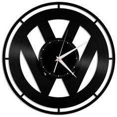 Настенные часы из виниловой пластинки "Volkswagen" №2 Vinyl Lab