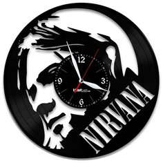 Настенные часы из виниловой пластинки "Nirvana" №4 Vinyl Lab