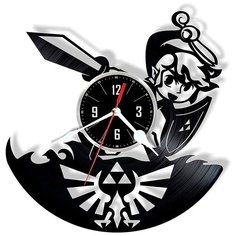 Настенные часы из виниловой пластинки "The Legend of Zelda" Vinyl Lab