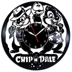 Настенные часы из виниловой пластинки "Чип и Дейл" Vinyl Lab