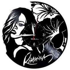 Настенные часы из виниловой пластинки "Риана" Vinyl Lab