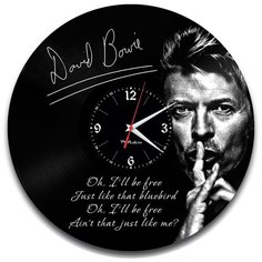 Настенные часы из виниловой пластинки "Дэвид Боуи" Vinyl Lab