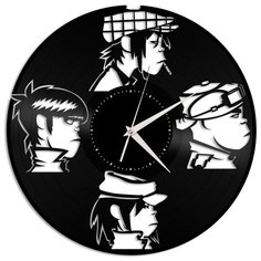 Настенные часы из виниловой пластинки "Gorillaz" №1 Vinyl Lab