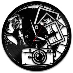 Настенные часы из виниловой пластинки "Фотограф" №2 Vinyl Lab