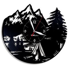 Настенные часы из виниловой пластинки "Поход" Vinyl Lab