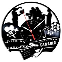 Настенные часы из виниловой пластинки "Кинематограф" Vinyl Lab