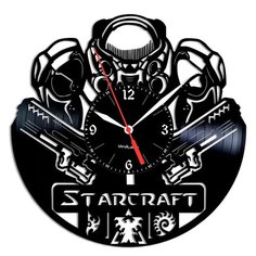 Настенные часы из виниловой пластинки "StarCraft" №2 Vinyl Lab