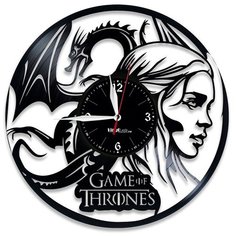 Настенные часы из виниловой пластинки "Дейенерис" №2 Vinyl Lab