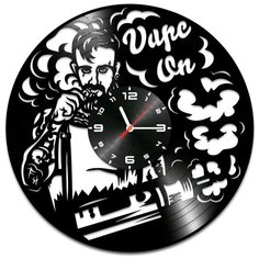 Настенные часы из виниловой пластинки "Vape On" Vinyl Lab