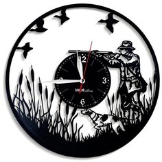 Настенные часы из виниловой пластинки "Охотник" №1 Vinyl Lab