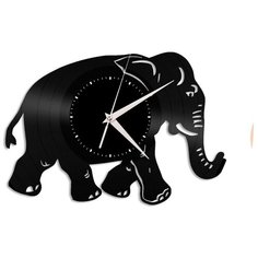Настенные часы из виниловой пластинки "Слон" Vinyl Lab