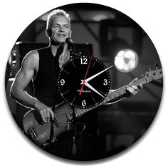Настенные часы из виниловой пластинки "Стинг" №2 Vinyl Lab