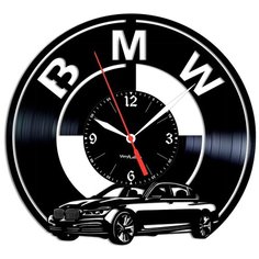 Настенные часы из виниловой пластинки "BMW" №3 Vinyl Lab