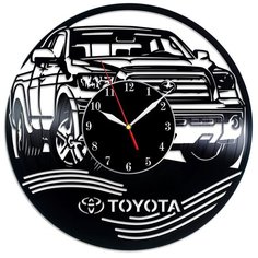 Настенные часы из виниловой пластинки "Toyota" №1 Vinyl Lab