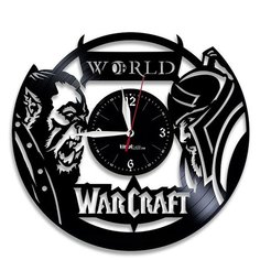 Настенные часы из виниловой пластинки "WarCraft" №1 Vinyl Lab