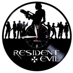 Настенные часы из виниловой пластинки "Resident Evil" №1 Vinyl Lab