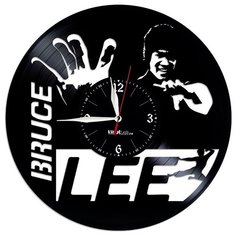 Настенные часы из виниловой пластинки "Bruce Lee" №2 Vinyl Lab