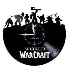 Настенные часы из виниловой пластинки "WarCraft" №2 Vinyl Lab