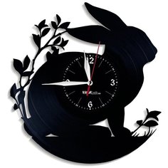 Настенные часы из виниловой пластинки "Заяц" №2 Vinyl Lab