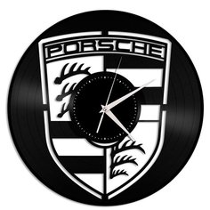 Настенные часы из виниловой пластинки "Porsche" Vinyl Lab
