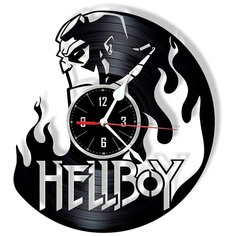 Настенные часы из виниловой пластинки "Hellboy" №2 Vinyl Lab