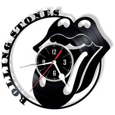 Настенные часы из виниловой пластинки "Rolling Stones" №2 Vinyl Lab
