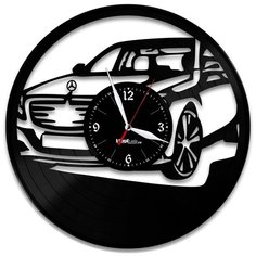Настенные часы из виниловой пластинки "Mercedes" №5 Vinyl Lab