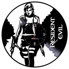 Настенные часы из виниловой пластинки "Resident Evil" №2 Vinyl Lab