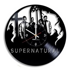 Настенные часы из виниловой пластинки "Сверхъестественное" Vinyl Lab