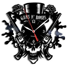 Настенные часы из виниловой пластинки "Guns N Roses" Vinyl Lab