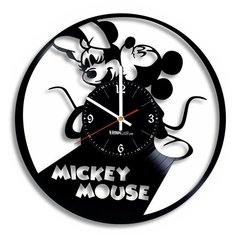 Настенные часы из виниловой пластинки "Микки Маус" №2 Vinyl Lab
