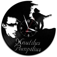 Настенные часы из виниловой пластинки "Наутилус Помпилиус" №2 Vinyl Lab