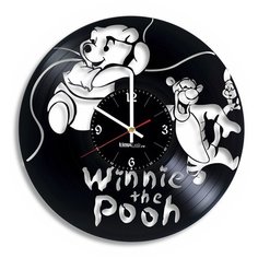 Настенные часы из виниловой пластинки "Винни Пух" №2 Vinyl Lab