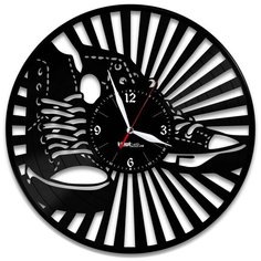 Настенные часы из виниловой пластинки "Кеды" Vinyl Lab