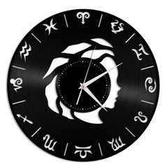 Настенные часы из виниловой пластинки "Дева" Vinyl Lab