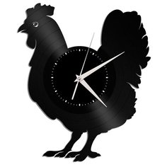 Настенные часы из виниловой пластинки "Петух" Vinyl Lab