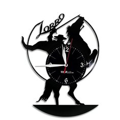 Настенные часы из виниловой пластинки "Зорро" Vinyl Lab