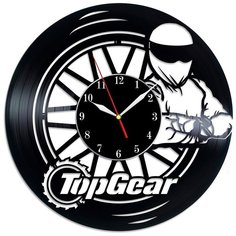 Настенные часы из виниловой пластинки "Top-Gear" Vinyl Lab