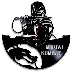 Настенные часы из виниловой пластинки "Mortal Kombat" №1 Vinyl Lab