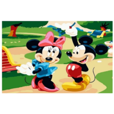 Картина по номерам "Встреча мышат", 20х30 см Paintboy