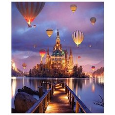 Paintboy Картина по номерам GX33657 Воздушные шары над замком 40х50 см