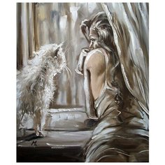 Paintboy Картина по номерам GS1374 Утро с котиком 40х50 см