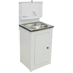 Рукомойник "Акватекс" металл. 500х450 белое золото ( БЕЗ ЭВН-20л +мойка нерж.) в коробе