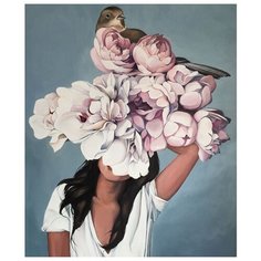 Paintboy Картина по номерам GX31856 Цветочная фея с птицей 40х50 см