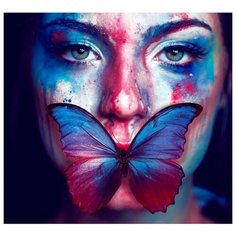 Paintboy Картина по номерам GX38169 Девушка с бабочкой 40х50 см