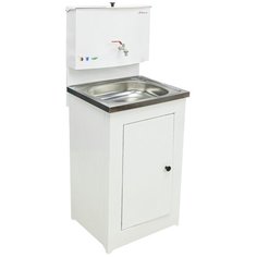 Рукомойник "Акватекс" металл. 500х450 белый (БЕЗ ЭВН-20л +мойка нерж.) в коробе