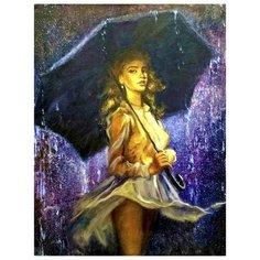 Paintboy Картина по номерам GS1359 Девушка под зонтом 40х50 см